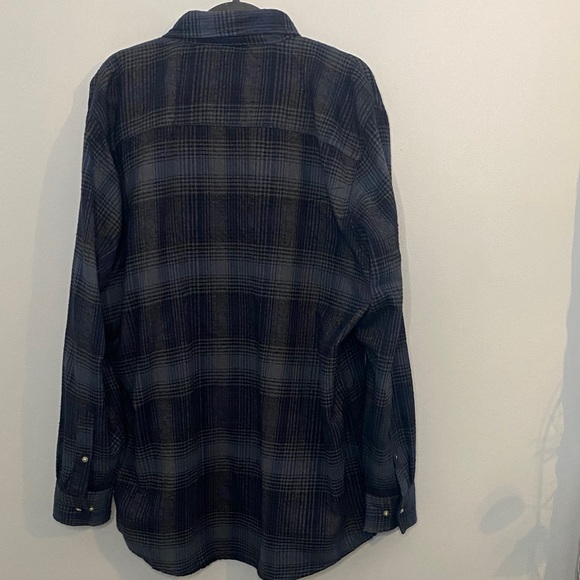 Classic Navy Plaid Button-Down Shirt - Picture 3 of 3